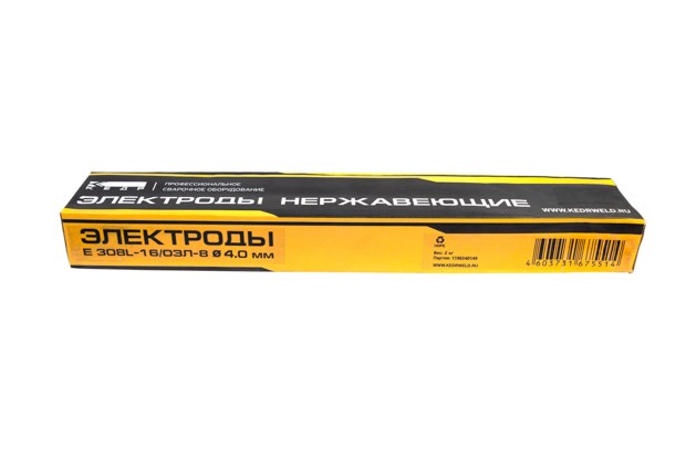 Фото 34 - Электроды КЕДР E 308L-16 / ОЗЛ-8 O 4,0 мм (пачка 2 кг).