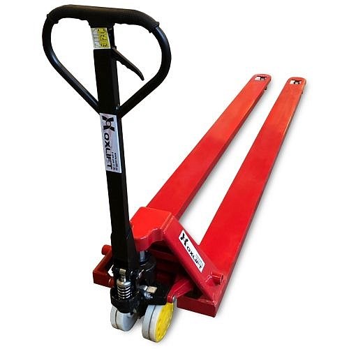 Фото 36 - Длинновильная гидравлическая тележка OX10-250 OXLIFT 2,5 м 1000 кг.