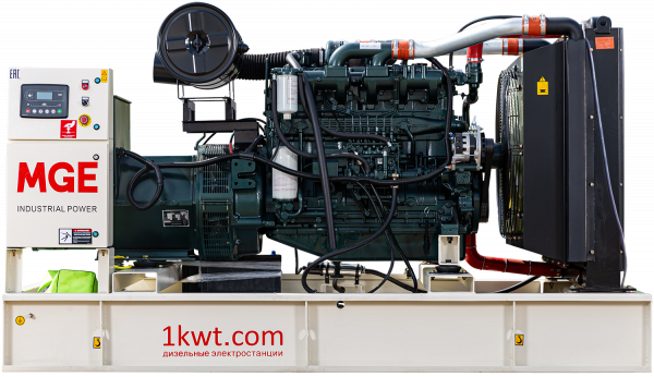 P150DN дизельный генератор MGE 150 кВт Открытая на двигателе Doosan / P086TI