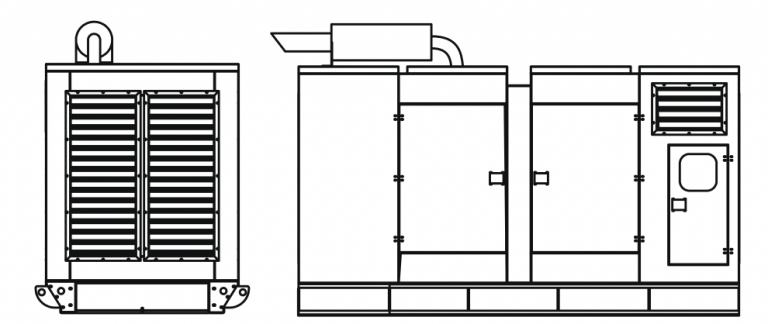 Фото 2 - Дизельный генератор Etvel ED-510DS в кожухе.