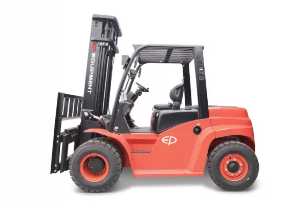 Фото 10 - Погрузчик вилочный дизельный EP Equipment CPCD70T8 OPTIMAL SERIES (Mitsubishi, 3F430, PT, SS + POS, кабина с отопителем).